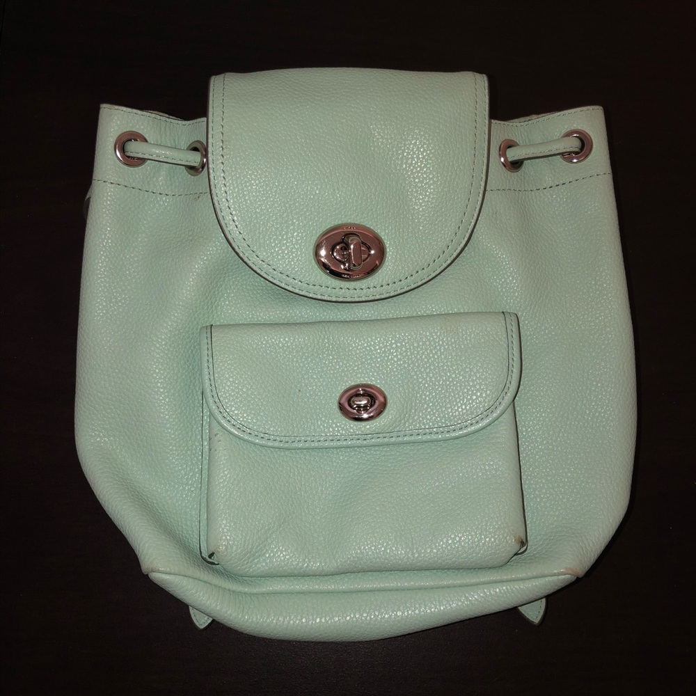 Light blue mini backpack | COACH